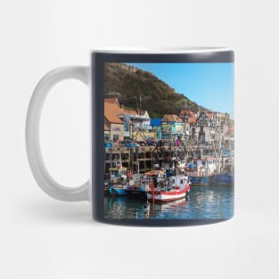 Scarborough Town And Harbour Fishing Boats Mug